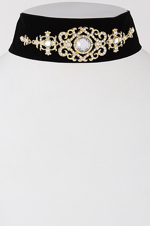 Queen Inspired Antique Elegant Choker Necklace 6LAB5